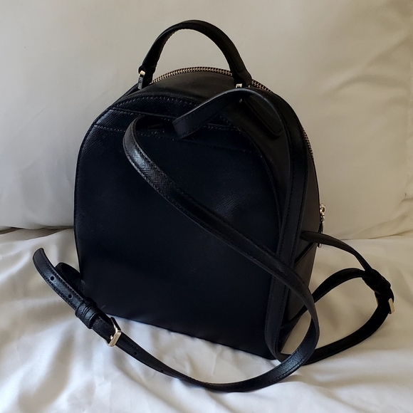 Kate Spade Perry Leather Small Backpack Black - Picture 2 of 5